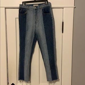 Pacsun two toned mom jeans